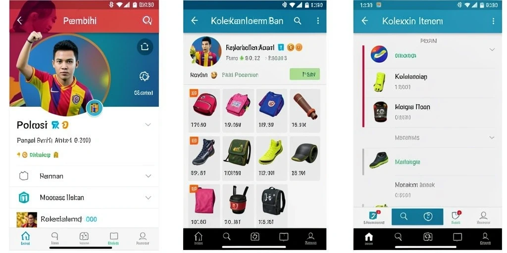 Tampilan antarmuka yang sederhana dan menarik.