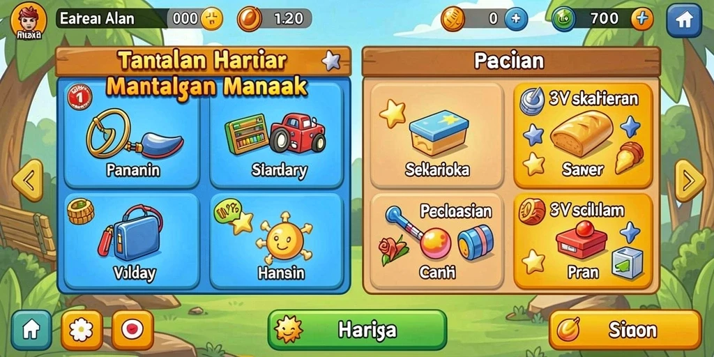 Tampilan utama yang memesona dan intuitif.