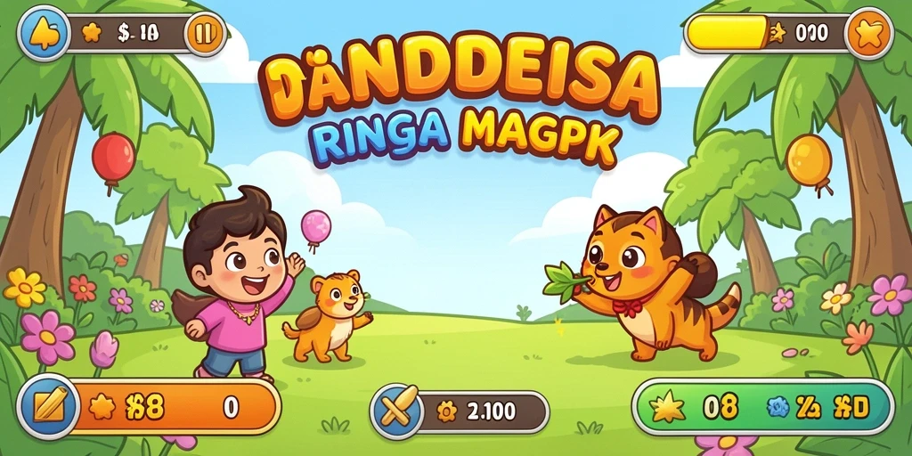 Tangkapan layar menampilkan aksi karakter dalam level pertama.